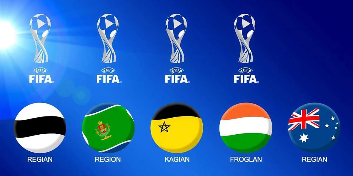 Chandigarh Champs FIFA showing different regional versions with respective national flags